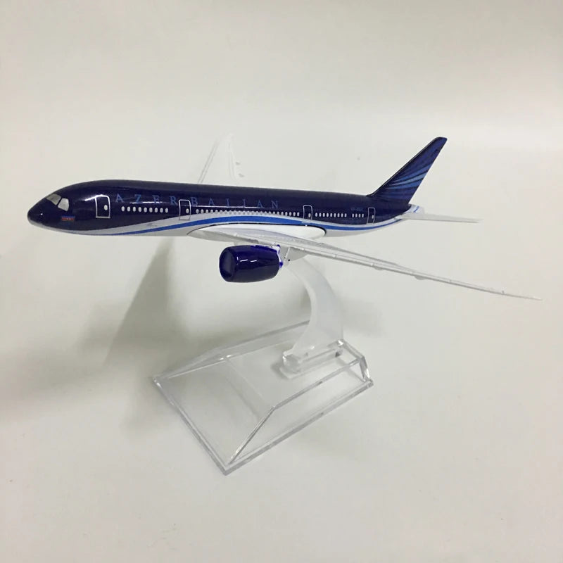 JASON TUTU 16cm Azerbaijan Boeing 787 Model Airplane Diecast Metal 1/400 Scale Plane