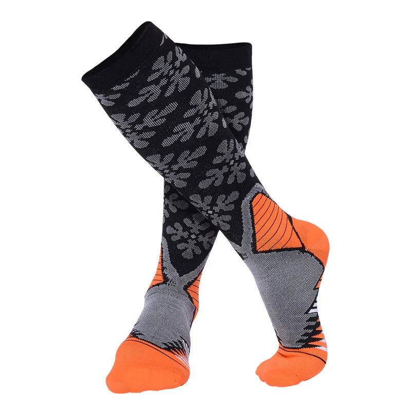 Compression Stockings Blood Circulation Promotion Slimming Compression Socks Anti-Fatigue Comfortable Solid Color Socks