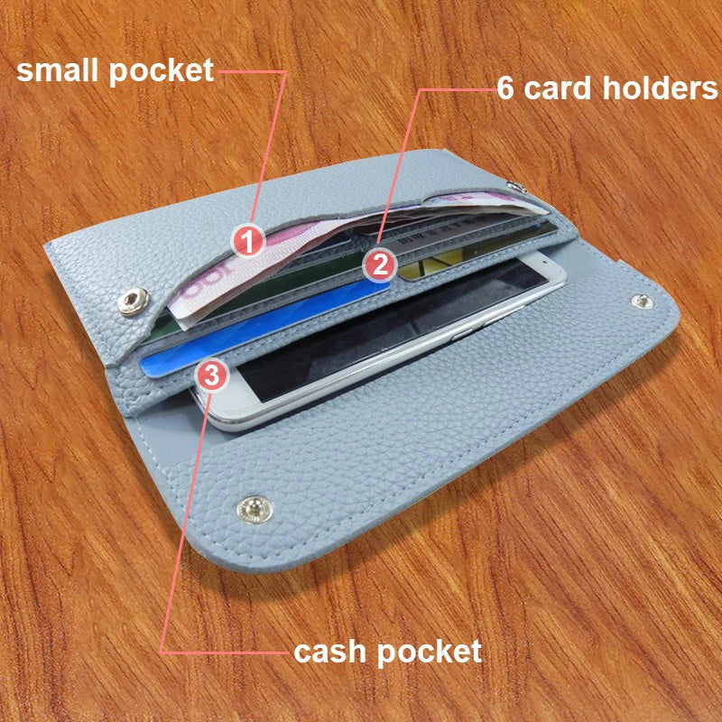 Hot Sale Women's Long Purse Mini Luxury Partys Clutch Bag Multi-functional Leather Evening Handbag Phone Banknote Card Wallet