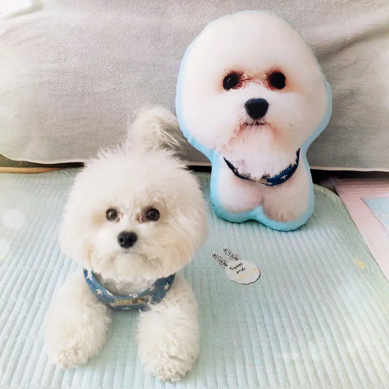 Photo Customization DIY Dog Cushion Pet Plush Pillows Stuffed Animal Cat Pillow Sofa Car Decorative Personalized Birthday Gift