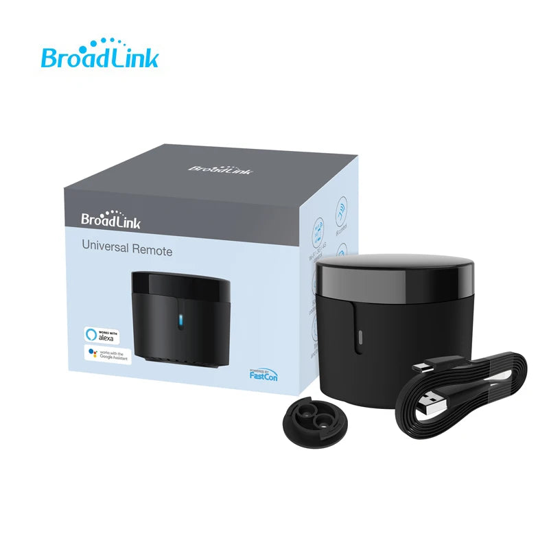 Broadlink RM4mini+HTS2 EU/UK/US/AU PLUG IR Remote Controller Air/TV Set-top Box Temperature Humidity Sensor with Alexa google