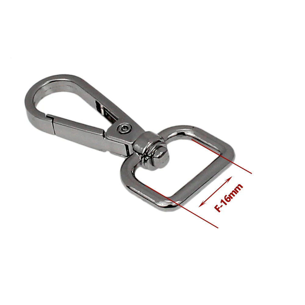 50Pcs Metal Swivel Leather Bag Handbag Purse Shoulder Strap Belt Clip Trigger Buckle Keychain Key Ring Dog Chain Collar Clasp