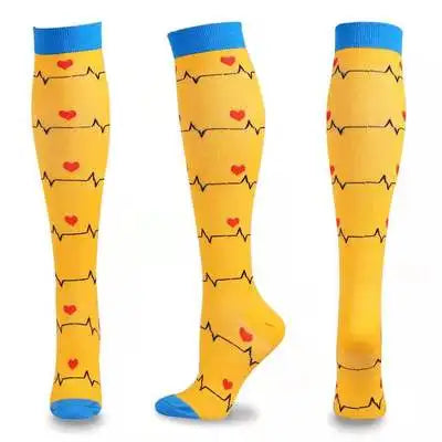 Compression Socks For Women & Men Circulation Compression Socks Knee High Best For Running,Medical,Nurse,Travel,Cycling,Diabetes