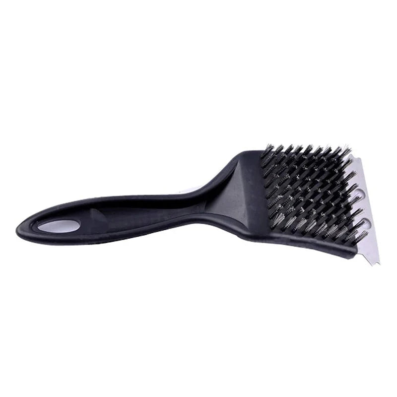 WIKHOSTAR Stainless Steel Wire Cleaning Brush Barbecue Grill Brush Non-stick BBQ Brush Outdoor Home BBQ Accessories Tools