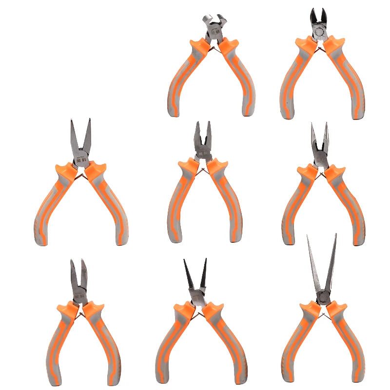 5" Professional Mini Pliers Set for Jewelry Making Craftsman Small Round Nose Needle Long Nose Multitool Pliers and Cutters