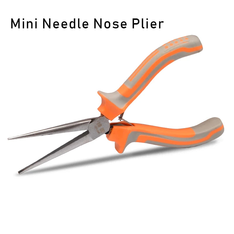 5" Professional Mini Pliers Set for Jewelry Making Craftsman Small Round Nose Needle Long Nose Multitool Pliers and Cutters