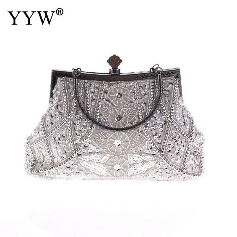 Vintage Handbag Female Luxury Evening Bags Dark Blue Party Purses And Handbags Designer Womens Clutch Crossbody Bags Sac A Main