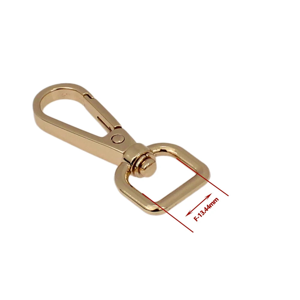 50Pcs Metal Swivel Leather Bag Handbag Purse Shoulder Strap Belt Clip Trigger Buckle Keychain Key Ring Dog Chain Collar Clasp