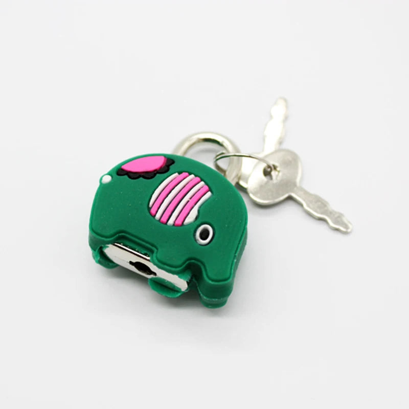 Cartoon Padlocks Lovely Mini Luggage Lock Backpack Zip Padlocks Make-up Box Key Lock Students Diary Lock Children's Small Toys