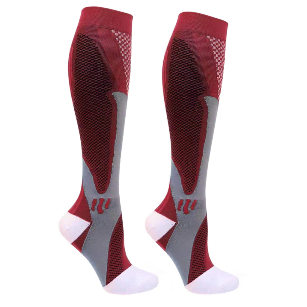 Compression Stockings Blood Circulation Promotion Slimming Compression Socks Anti-Fatigue Comfortable Solid Color Socks