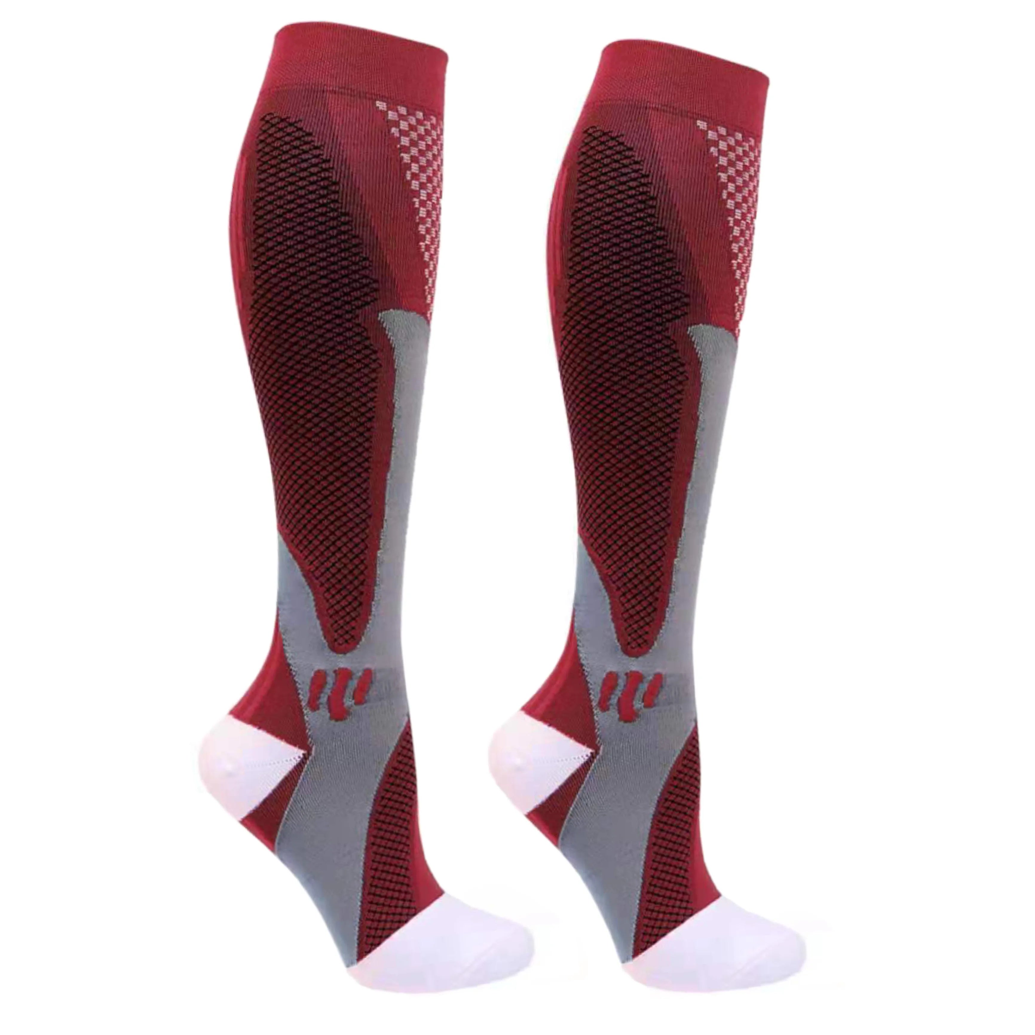 Compression Stockings Blood Circulation Promotion Slimming Compression Socks Anti-Fatigue Comfortable Solid Color Socks