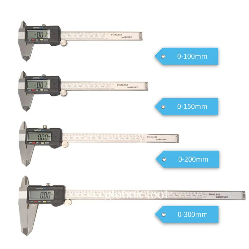 Industrial level metal case Stainless Steel Digital Caliper 0-50mm 0-150mm 200mm 300mm Electronic slide caliper micrometer gauge