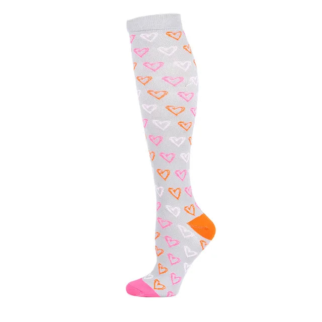 Compression Socks For Women & Men Circulation Compression Socks Knee High Best For Running,Medical,Nurse,Travel,Cycling,Diabetes
