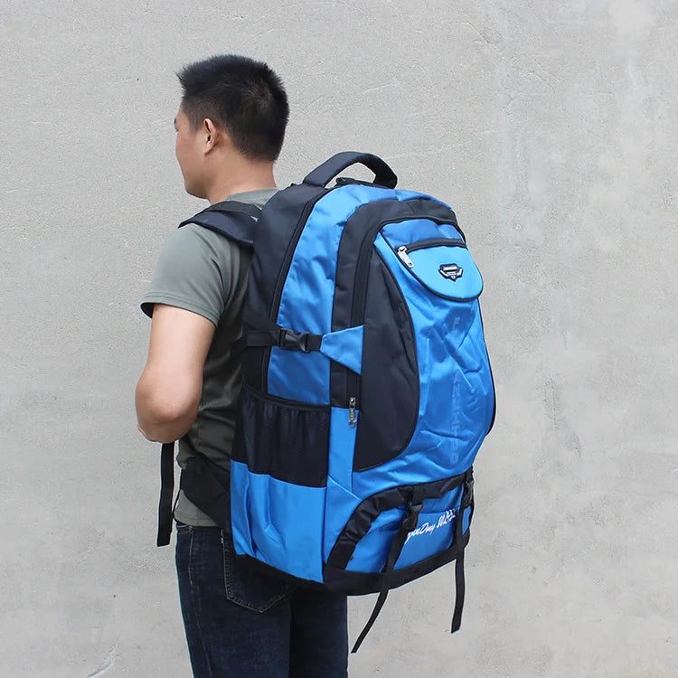 Outdoor 70L Large Capacity Wear Resistance Waterproof Backpack Men Women Trekking Camping Mountaineering Travel Luggage Bag