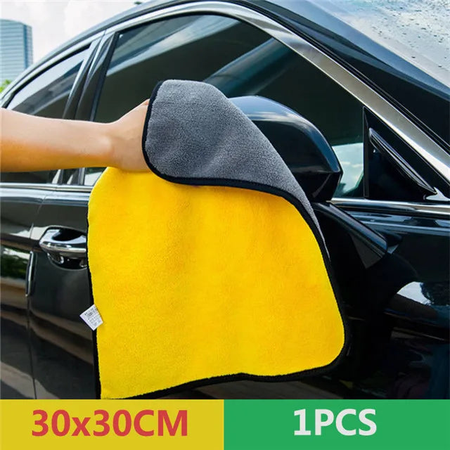Microfiber Auto Wash Towel Car Cleaning Drying Cloth Hemming Car Care Cloth Detailing Car Wash Towel 30x30/30x40/30x60/60x160CM