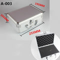 Toolbox Aluminum Alloy Suitcase Instrument Box Equipment File Box Cosmetic Case Tool Box with Sponge