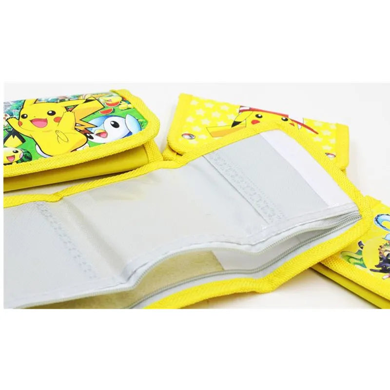 Pokemon Kids Wallet Janpan Anime Pikachu Figure Wallet Card Bag PVC Coin Purse Christmas Gifts for Kid Toy Random One