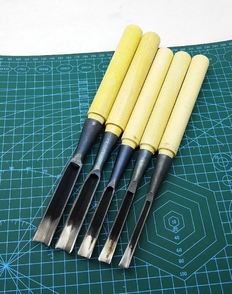 New V Punching triangle Chisel Wood Carving Knives Tools FOR Hand Carpenter Carving Blank Tool