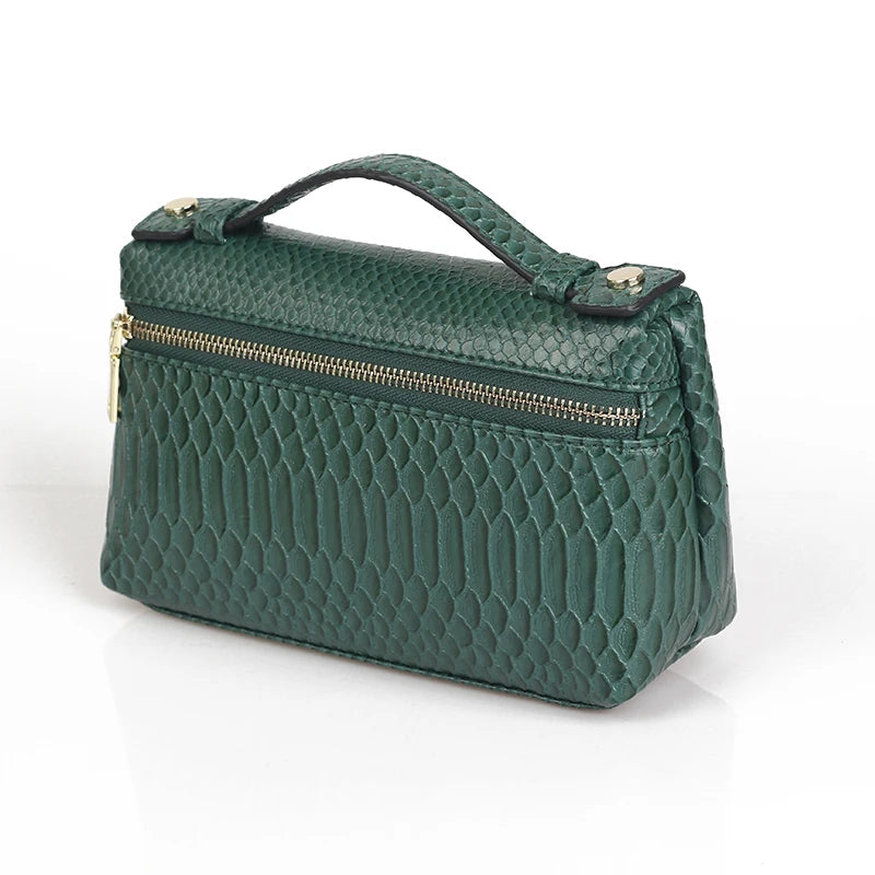 XMESSUN Crocodile Pattern Makeup Bags for Women 2026 Trendy Bag Clutch Bag Luxury High Quality Handbag Designer Handbag Purse