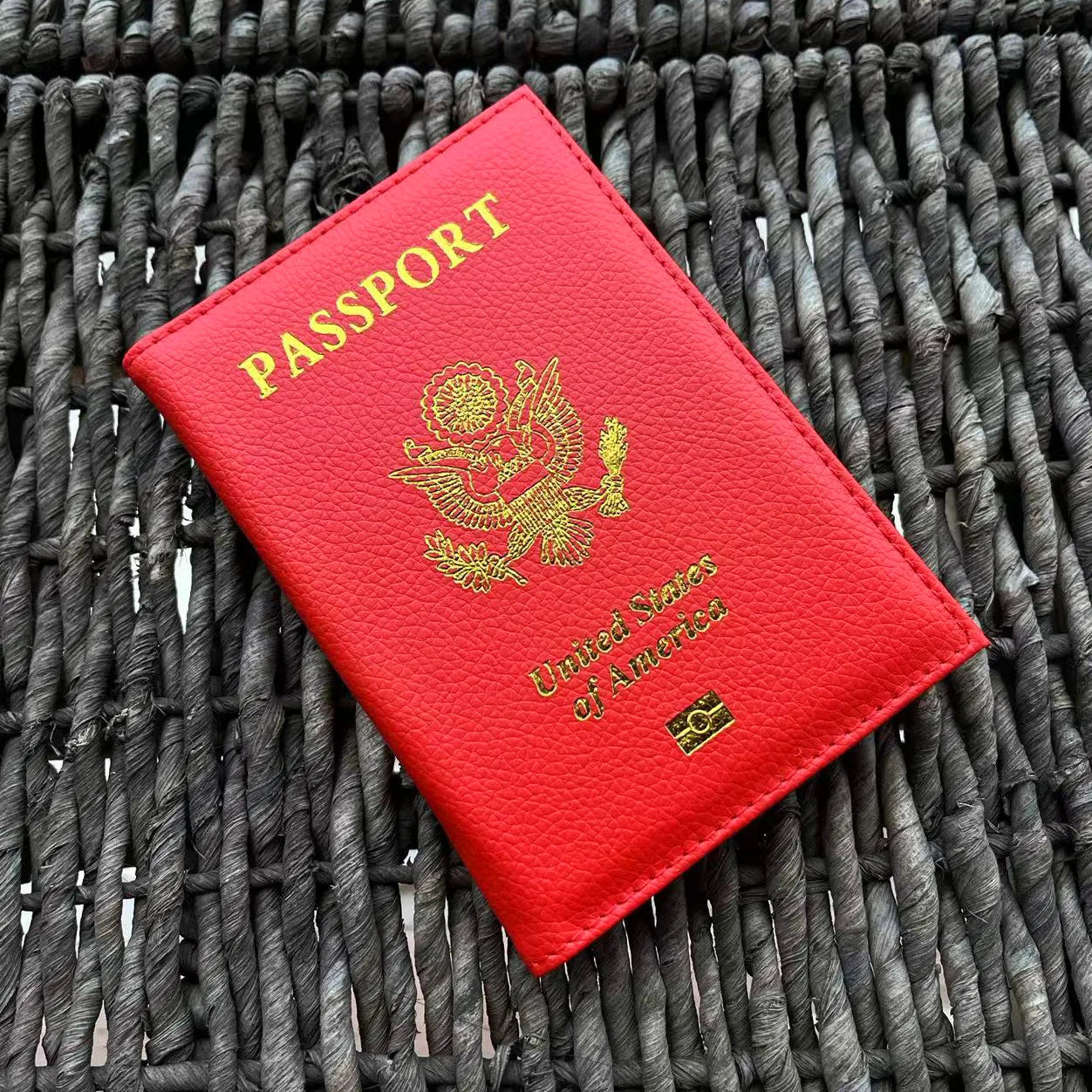 Travel Essentials USA Passport Cover Woman Cute Pink Personalized Passport Holder designer Travel Passport Case Pouch