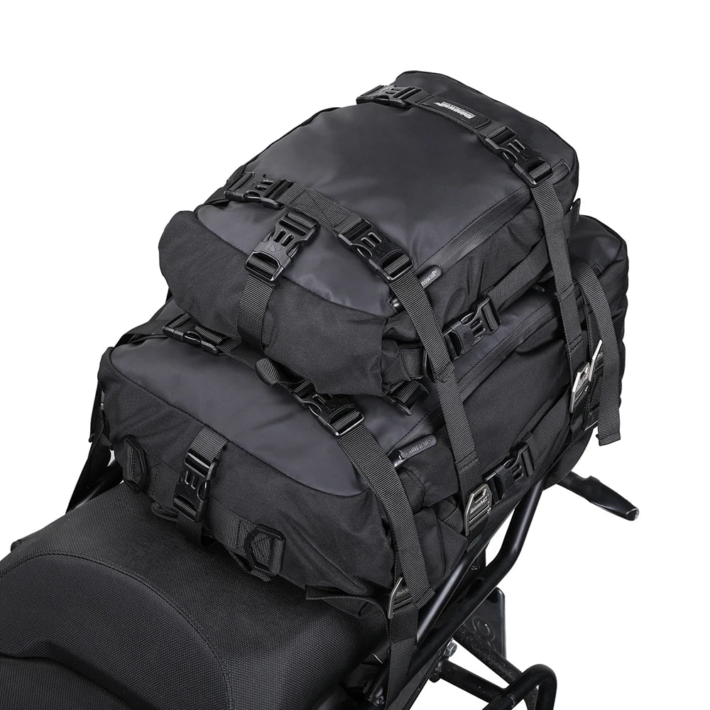 Rhinowalk Motorcycle Side Bag Waterproof Rear Seat Bag 10L 20L 30L Multi-Function Backpack Bumper Modification Luggage Pack
