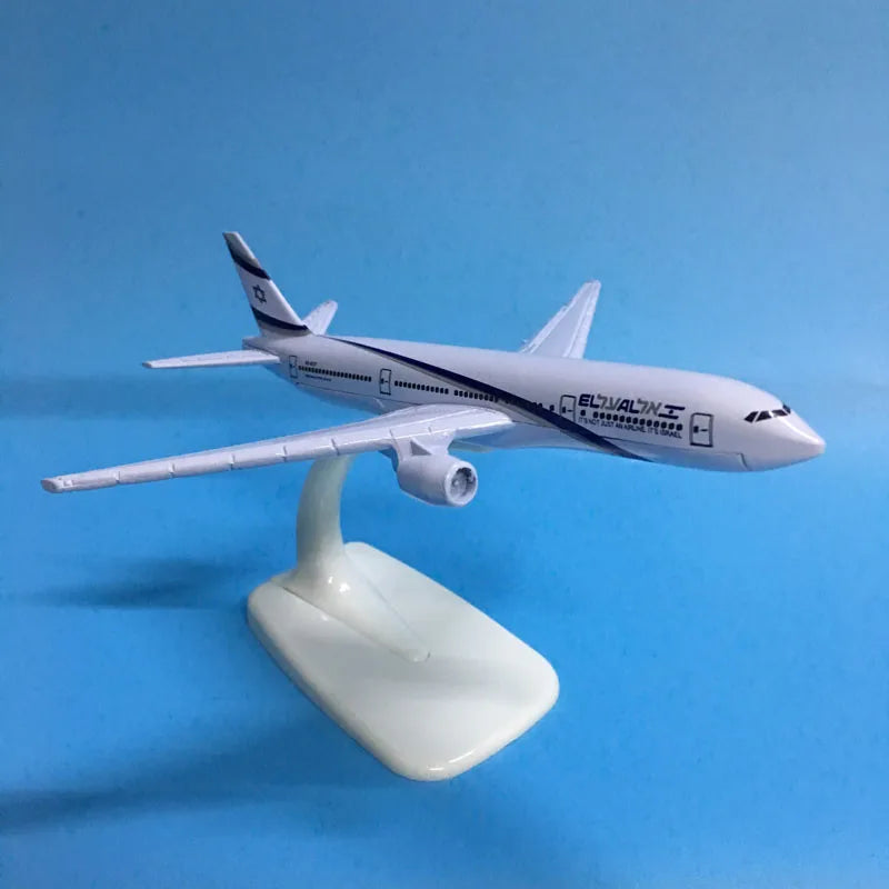 JASON TUTU 16cm Israel Boeing B777 Airplane Model Airplane Diecast Metal 1/400 Scale Planes