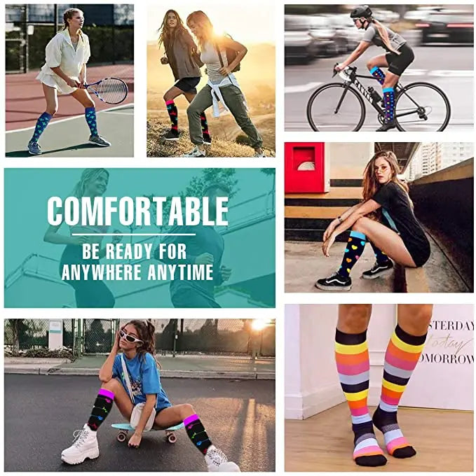 New Compression Socks Wholesale Athletic Best Graduated Medical Nursing Socks Men Women Fit For Running Outdoor Hiking Flight