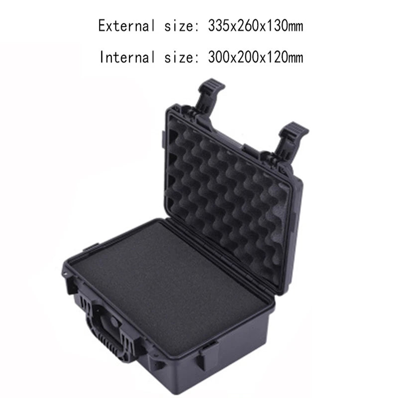 Waterproof Safety Case ABS plastic ToolBox Outdoor Sealed Safety tool Box Equipment instrument Tool Case shockproof