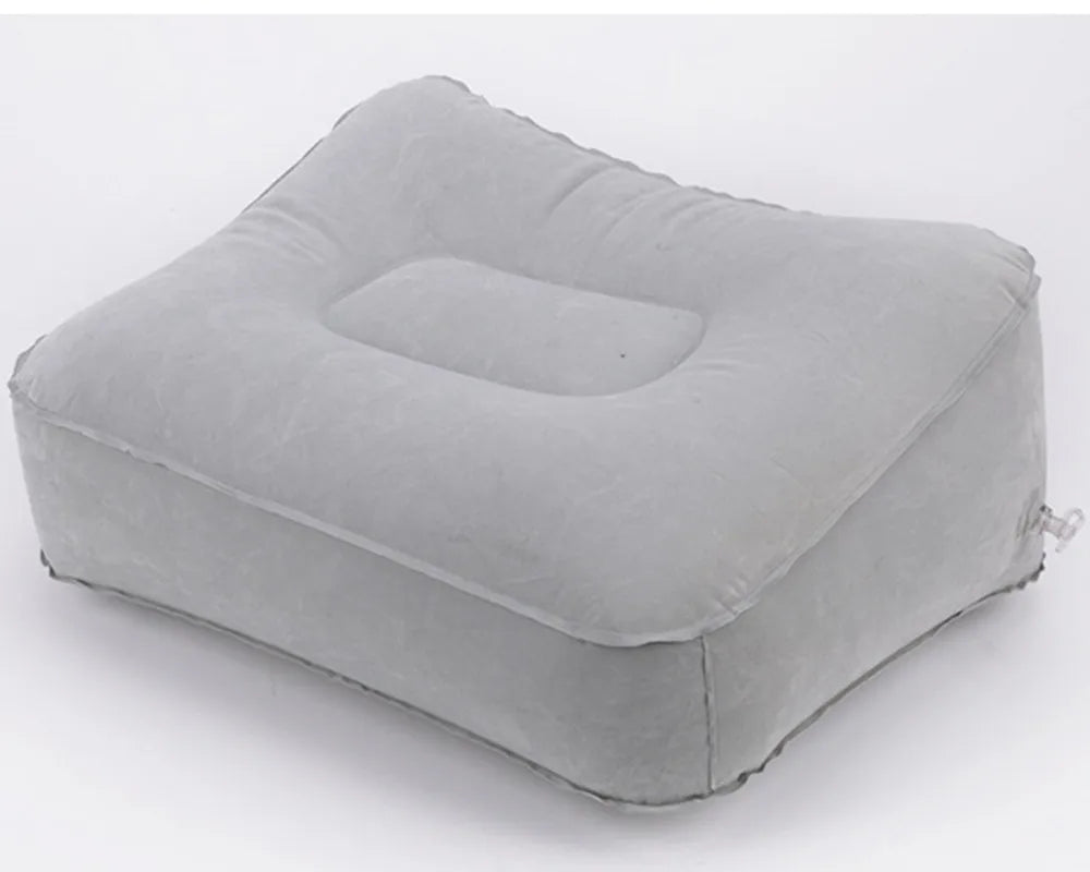 Useful Inflatable Portable Travel Footrest Pillow Plane Train Kids Bed Foot Rest Pad PVC For Travel Massage Car
