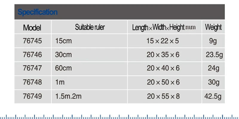 SHINWA Ruler Slider Stoppers Brass Stationery for Marking Positioning and Depth Measurement 1PCS