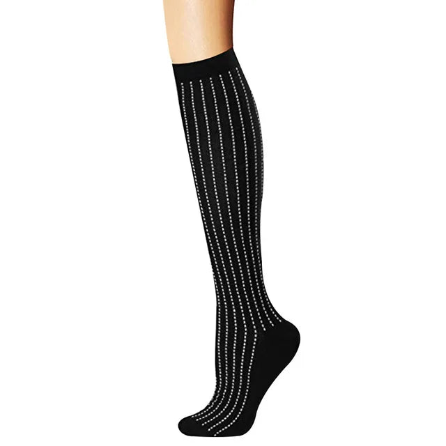50 Style Antifatigue Unisex Compression Socks Fit for Nurses Flight Travel Medical Varicose Veins Leg Relief Pain Knee Stockings