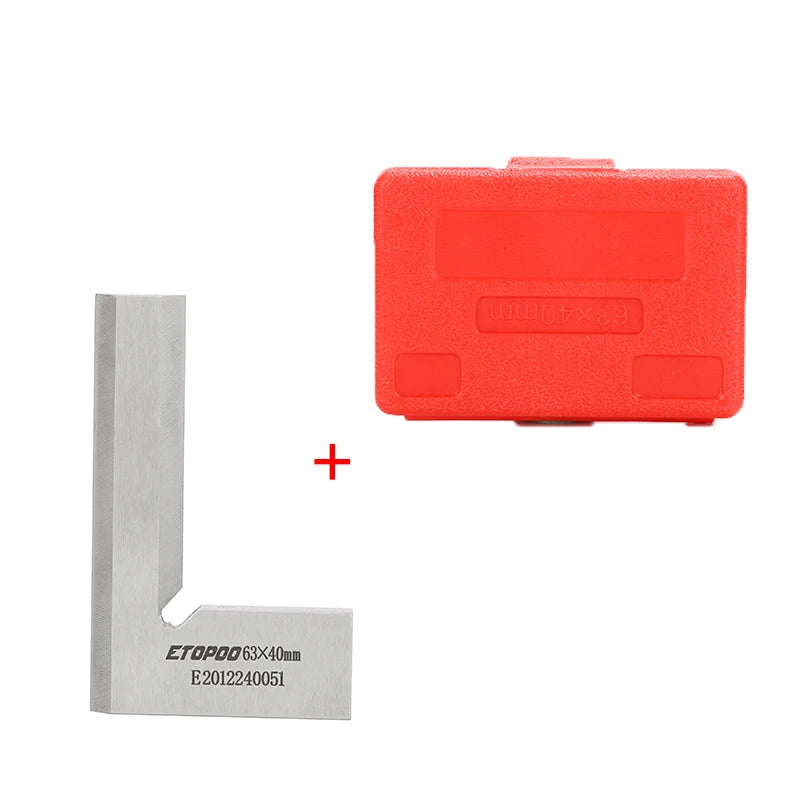 63x40 80x50 125x80  Precision Knife Edge Square Ruler 90 Degree Right Angle Ruler Engineer MeasuringTool