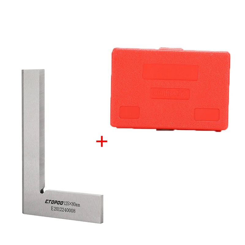 63x40 80x50 125x80mm  Precision Knife Edge Square Ruler 90 Degree Right Angle Ruler Engineer MeasuringTool