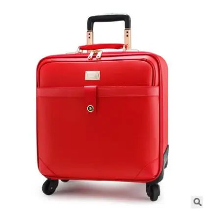 24 Inch Spinner suitcase Travel Rolling Luggage Suitcase Leather Business Spinner Travel Rolling Luggage bag trolley bags wheels