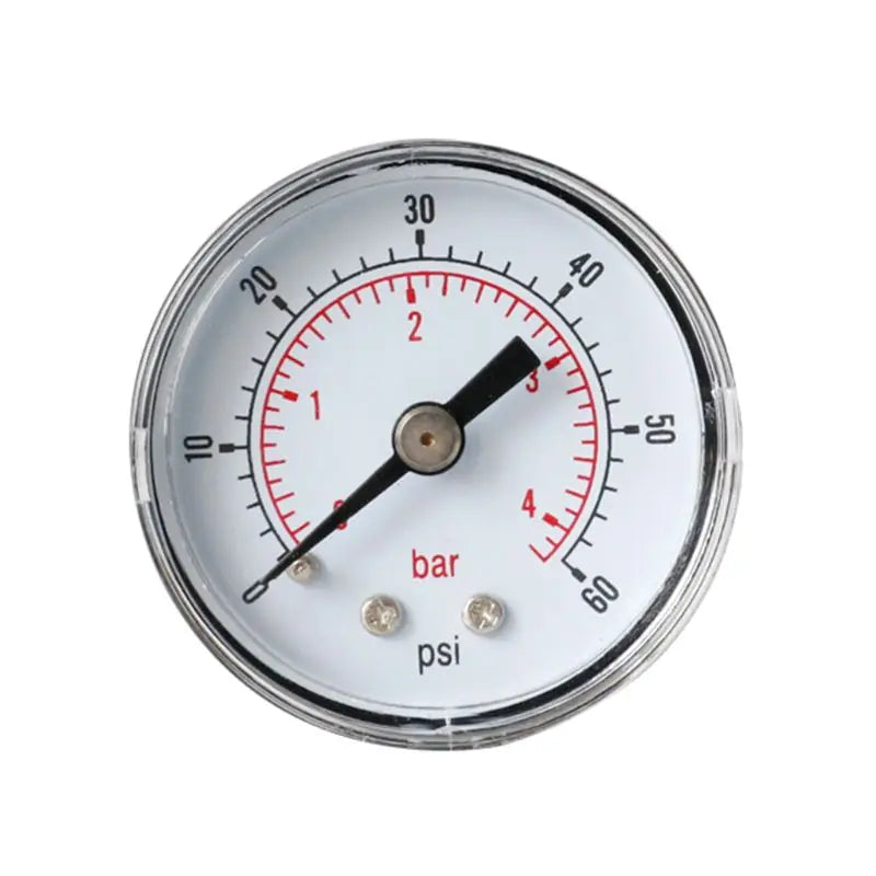 Pressure Gauge 40mm 1/8 BSPT Rear Back 15-300 PSI & Bar for  Air Gas Wate Fuel