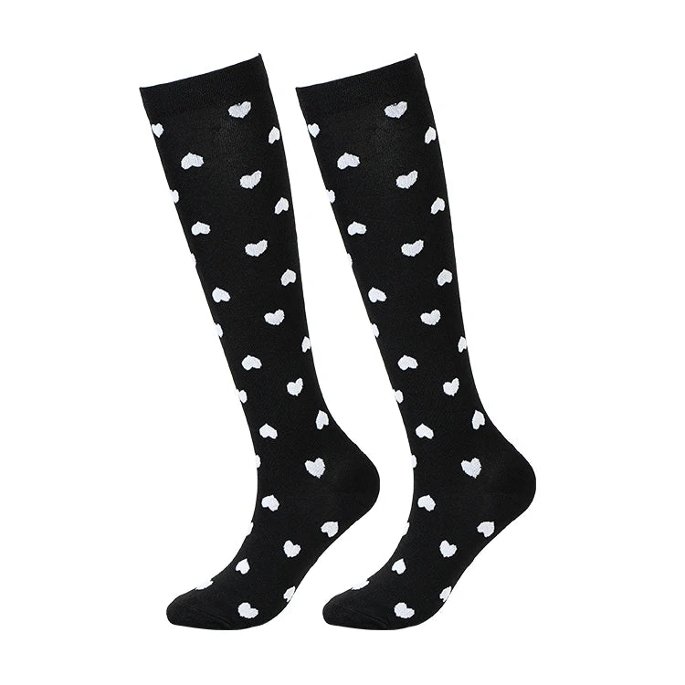 Compression Socks For Women & Men Circulation Compression Socks Knee High Best For Running,Medical,Nurse,Travel,Cycling,Diabetes