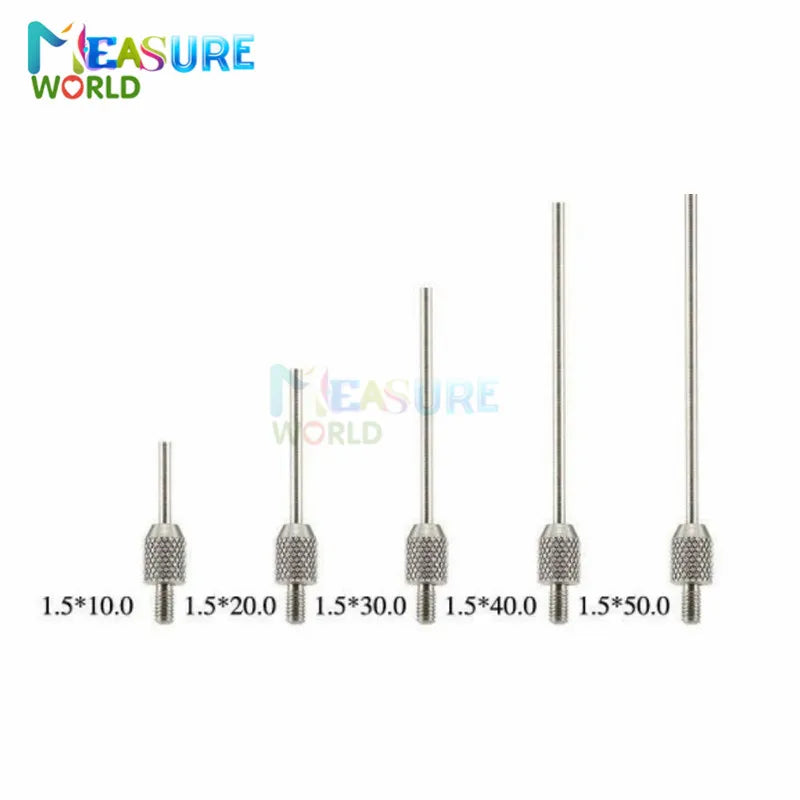 M2.5 Thread 1mm Needle Diameter Dial Test Indicator Contact Point D1 D2 10mm 20mm 30mm 40mm 50mm Length Measuring Gauging Tools