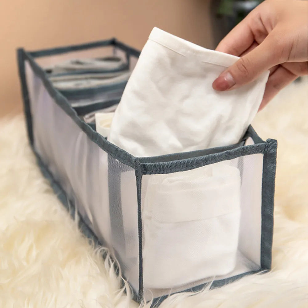 30 Grids Foldable Underwear Drawer Organizers Storage Dividers Closet Organizer Storage Box  for Clothes Bras Scarves Ties Socks