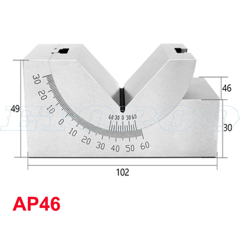 AP25 AP30 AP46 Adjustable Angle Gauge V Block 0 to 90 Degree Adjustable Micro Gauges Measuring Tools For Grinder Milling Machine
