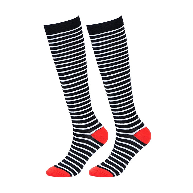 New Compression Socks Fit for Nurse Doctor Varicose Veins Edema Diabetes Travel Flight Hiking Recovery Running Fitness Socks