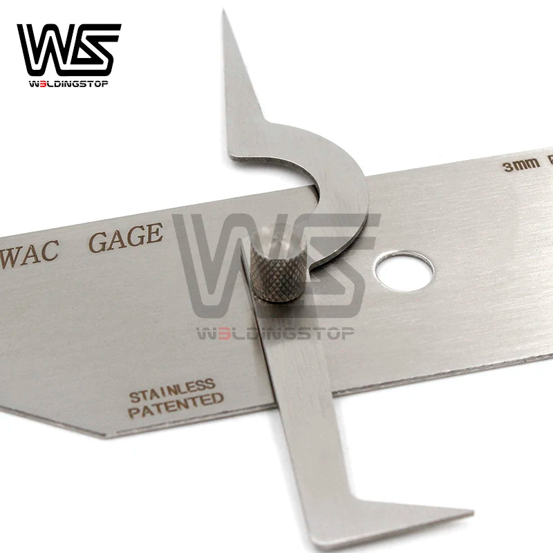 V-WAC Welding Gauge Gage Weld Biting Edge Undercut Inspection Gage Metric mm Reading