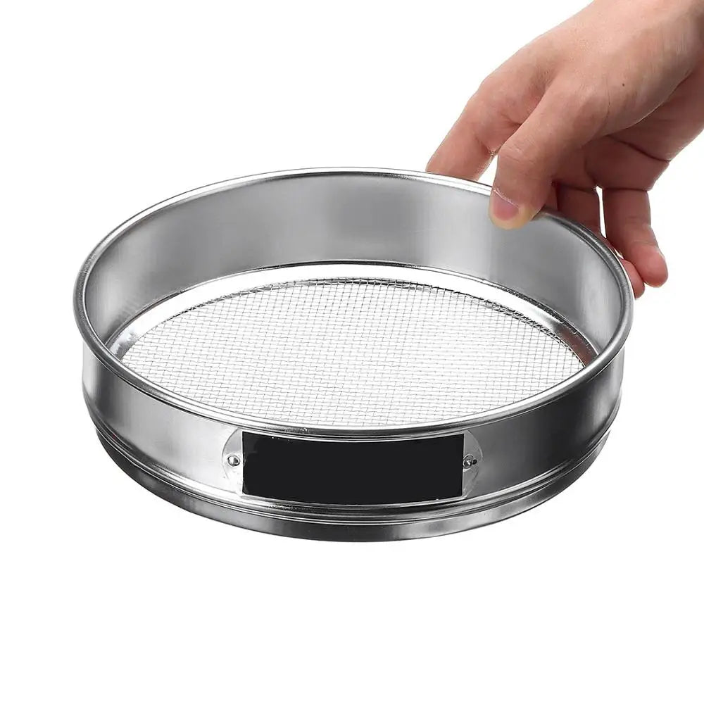 2-500M Round 304 Stainless Steel Lab Sieve Aperture Standard Sifters Shakers Kitchen Flour Powder Filter Screen Soil Strainer