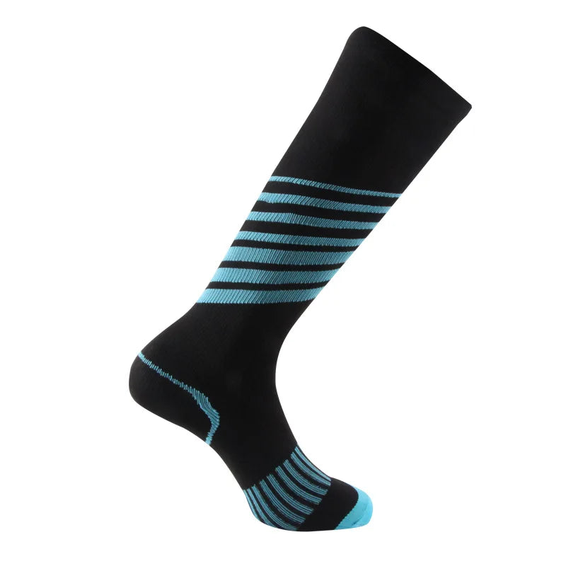 Compression Stockings Blood Circulation Promotion Slimming Compression Socks Anti-Fatigue Comfortable Solid Color Socks
