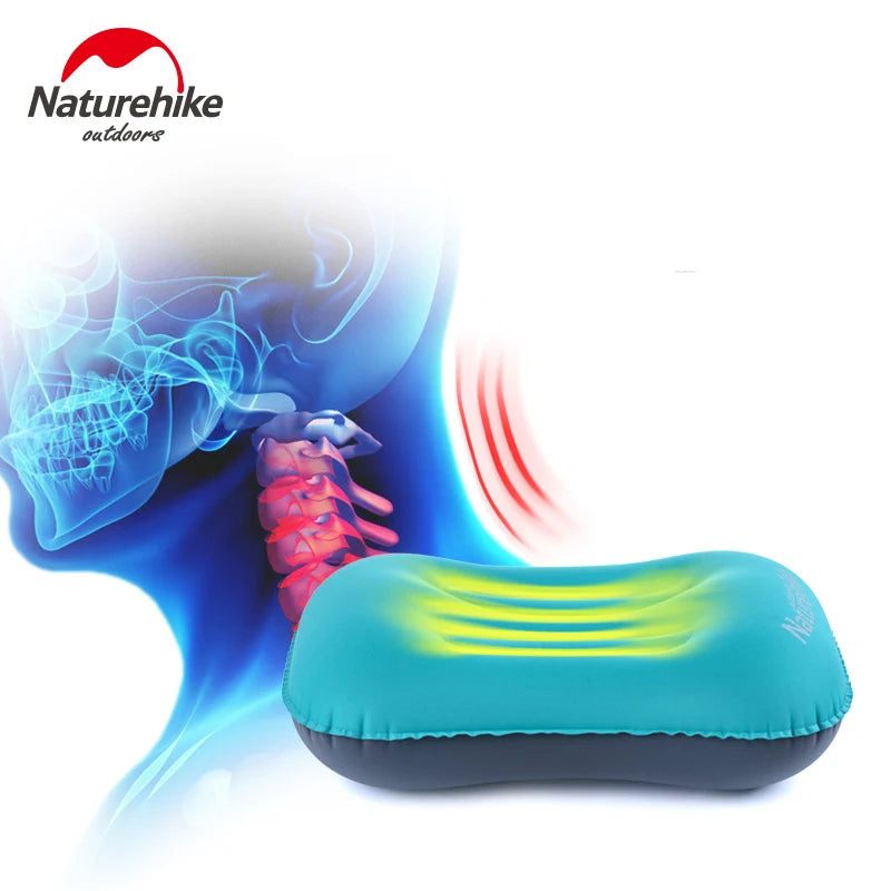 Naturehike Inflatable Pillows Ultralight Camping Pillow Portable Neck Inflatable Seat Travel Pillow Hiking Sleeping Air Pillow