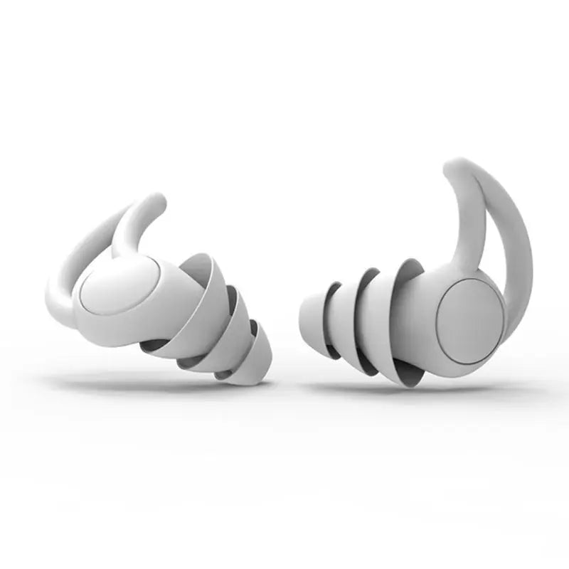 1Pair Soft Silicone Ear Plugs Tapered Noise Reduction Earplugs Sleep Sound Insulation Ear Protector 2/3 Layers