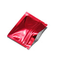 100Pcs Colorful Glossy Aluminum Foil Zip Lock Bag Tear Notch Self Grip Seal Food Ground Coffee Storage Packaging Pouches