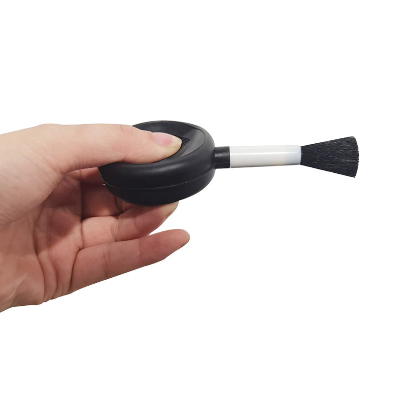 1 Pcs 2 In 1 Air Blowing Brush Car Detail Brush Interior Special Brush Camera Computers Keyboards Dust Cleaner Brush DIY