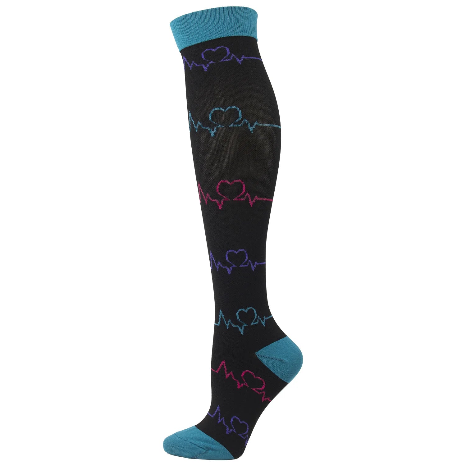 Compression Socks For Women & Men Circulation Compression Socks Knee High Best For Running,Medical,Nurse,Travel,Cycling,Diabetes