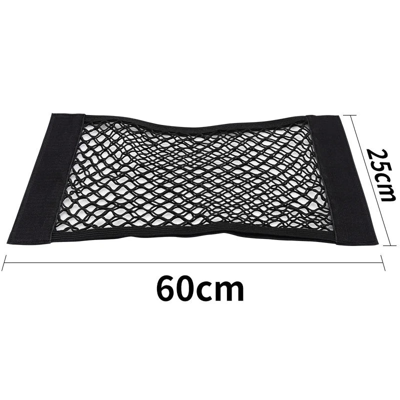 Car Trunk Storage Bag Nylon Mesh Nets Auto Trunk Rear Organizer Elastic String Luggage Holder Pocket for Car Stowing Tidying