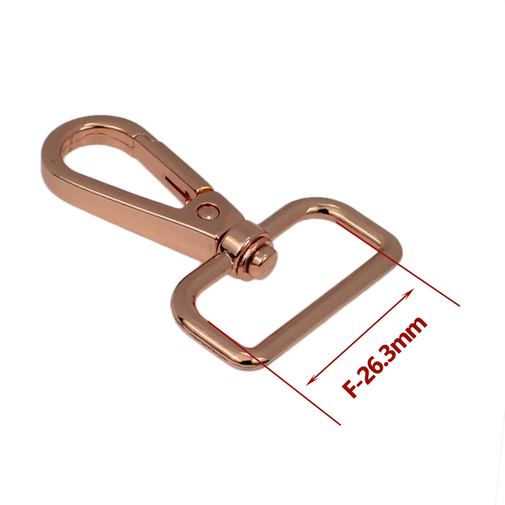 50Pcs Metal Swivel Leather Bag Handbag Purse Shoulder Strap Belt Clip Trigger Buckle Keychain Key Ring Dog Chain Collar Clasp